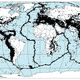 Epicentros mundiales de terremotos entre 1963 y 1998. CC// Wikimedia Commons.
